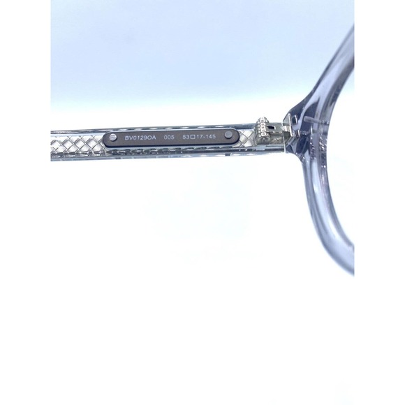 NEW BOTTEGA VENETA BV0129OA 005 Grey Clear EYEGLASSES FRAMES 53-17-145mm - Picture 3 of 5